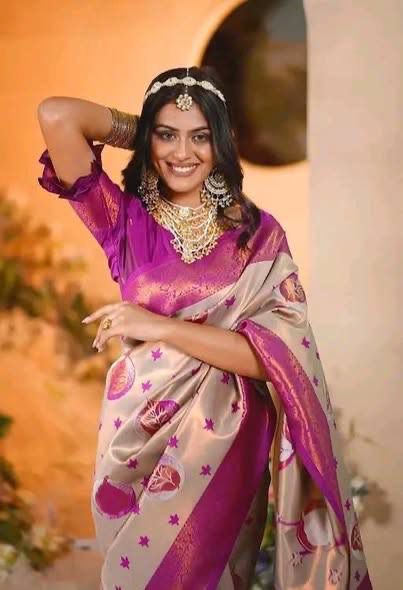 Soft And pure banarasi silk saree