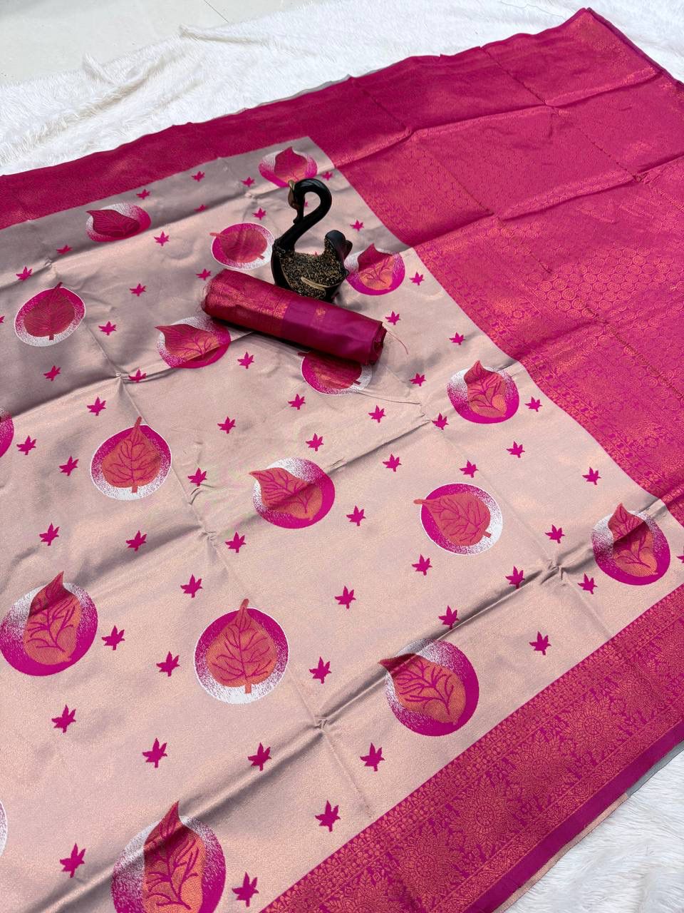 Soft And pure banarasi silk saree