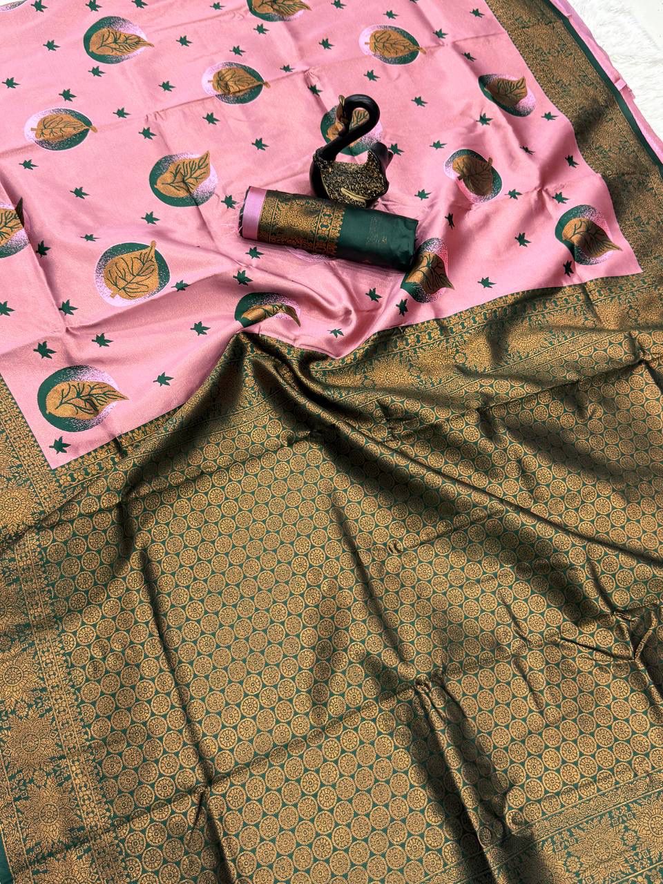 Soft And pure banarasi silk saree