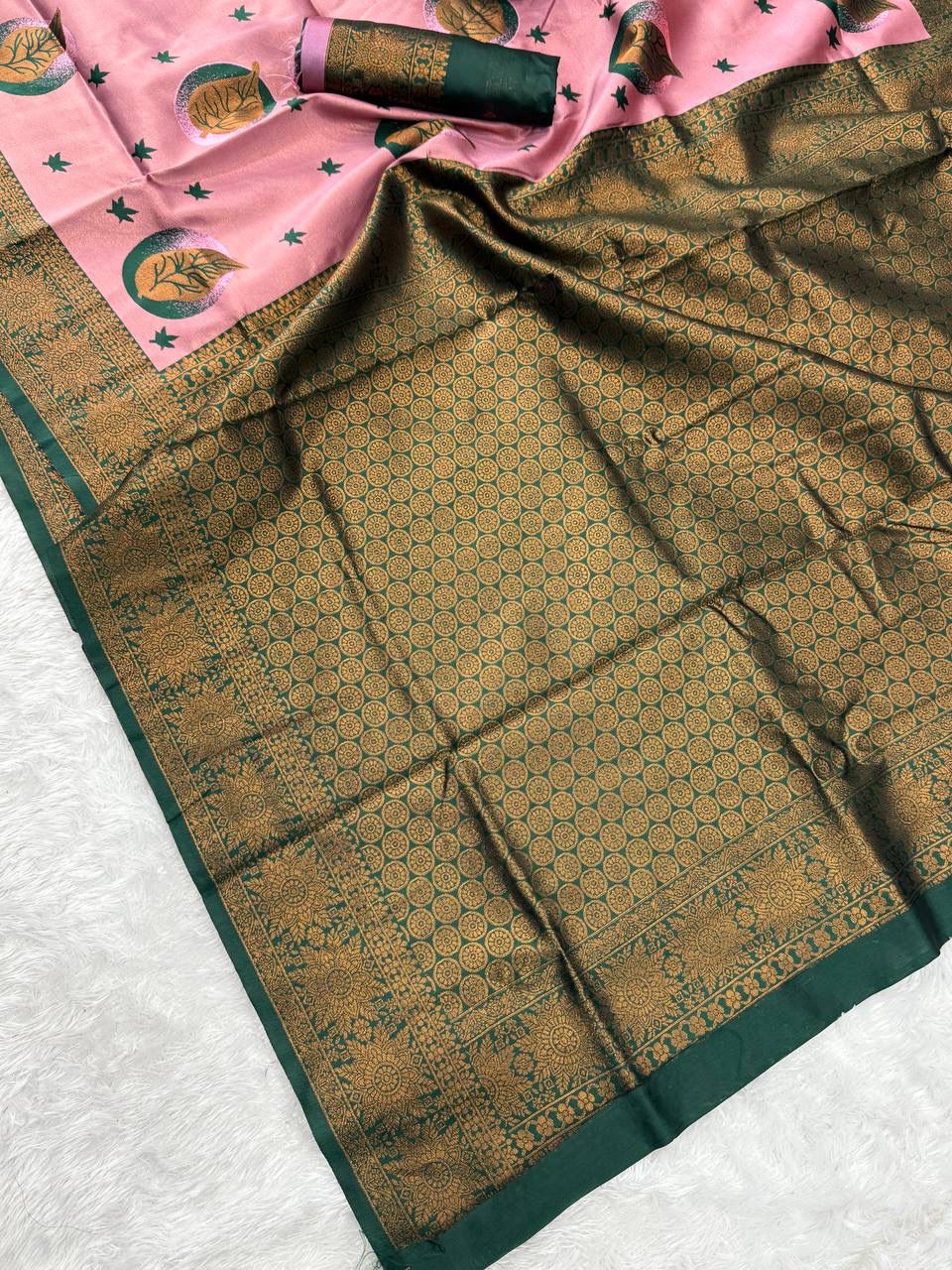 Soft And pure banarasi silk saree