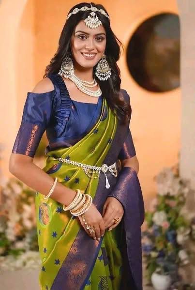 Soft And pure banarasi silk saree