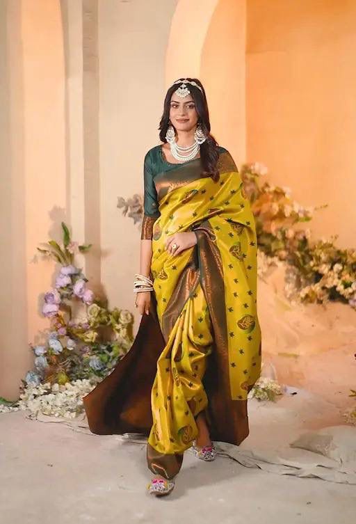 Soft And pure banarasi silk saree