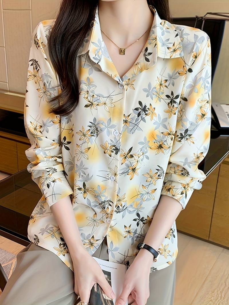 Women Relaxed Fit Fit Printed Formal Shirt - Haxberry