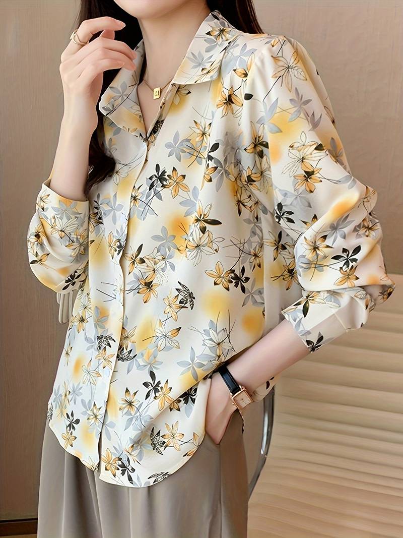Women Relaxed Fit Fit Printed Formal Shirt - Haxberry