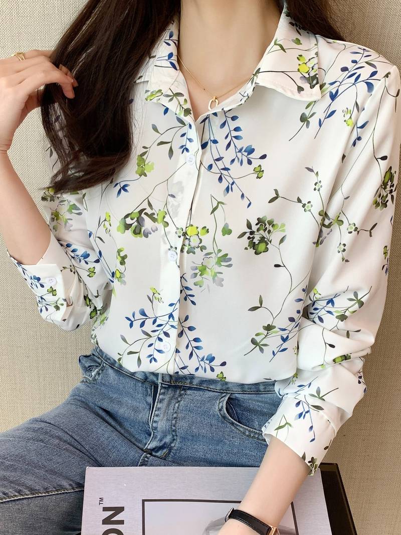 Women Regular Fit Printed Button Down Collar Casual Shirt - Haxberry