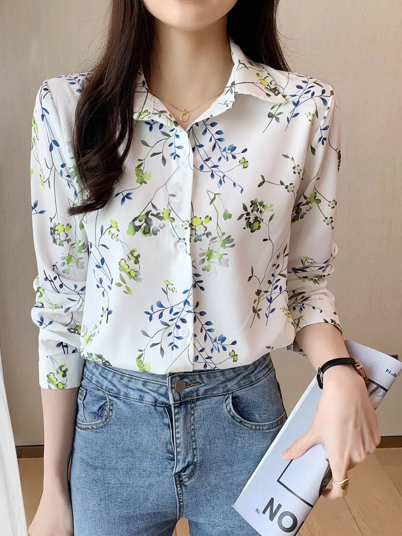 Women Regular Fit Printed Button Down Collar Casual Shirt - Haxberry