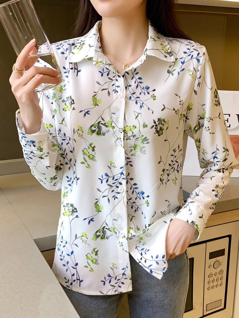 Women Regular Fit Printed Button Down Collar Casual Shirt - Haxberry