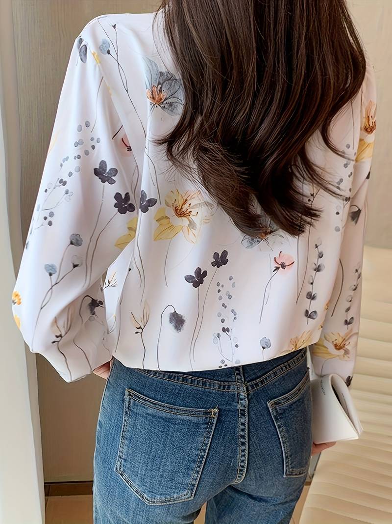 Women Printed Regular Fit Shirt with Full Sleeves - Haxberry