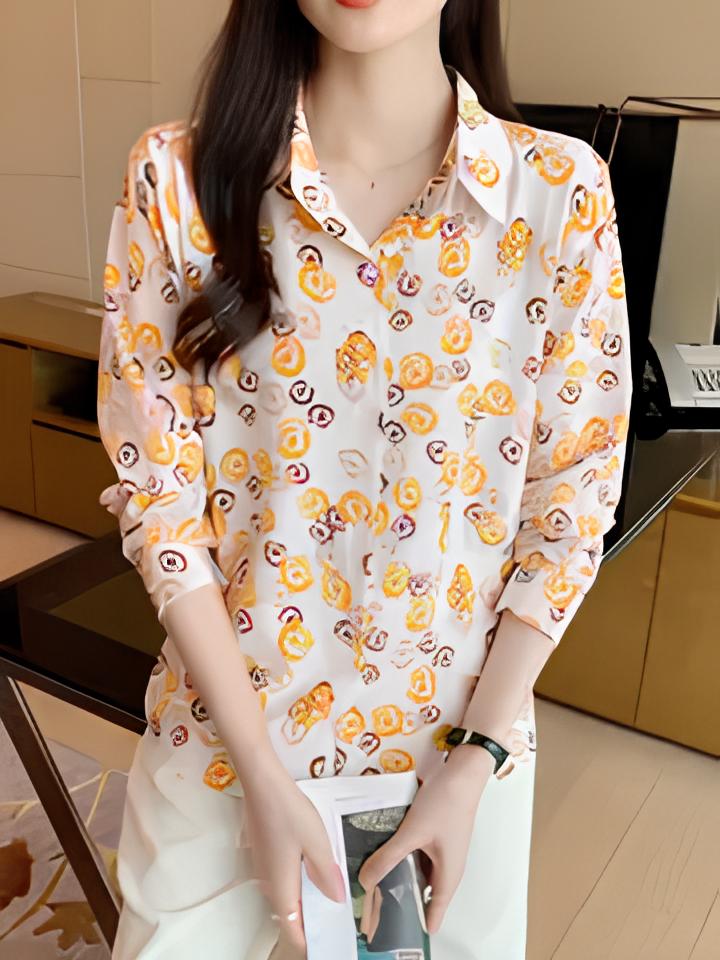 Women Relaxed Fit Fit Printed Formal Shirt - Haxberry