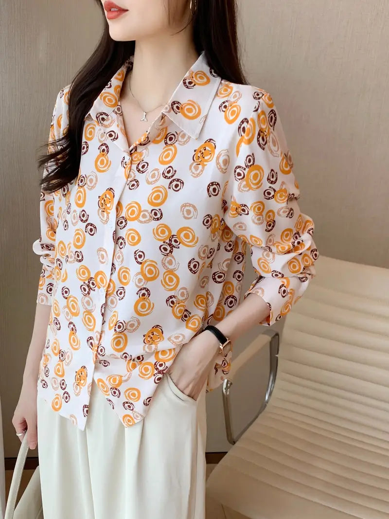 Women Relaxed Fit Fit Printed Formal Shirt - Haxberry