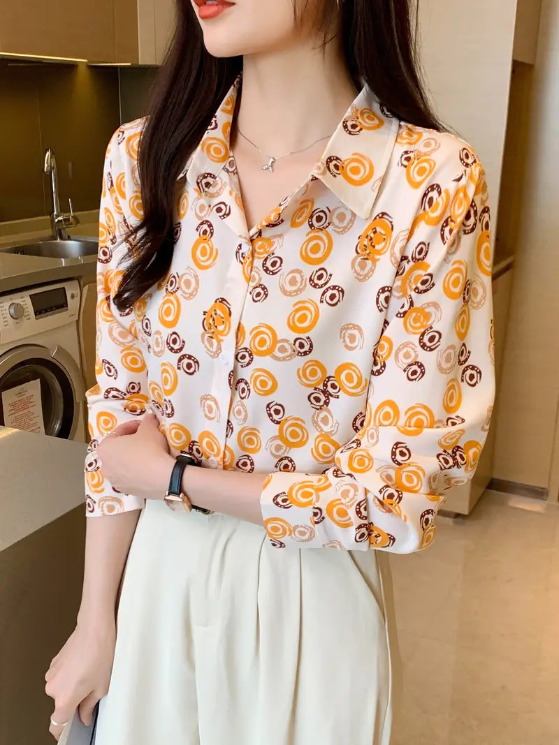 Women Relaxed Fit Fit Printed Formal Shirt - Haxberry